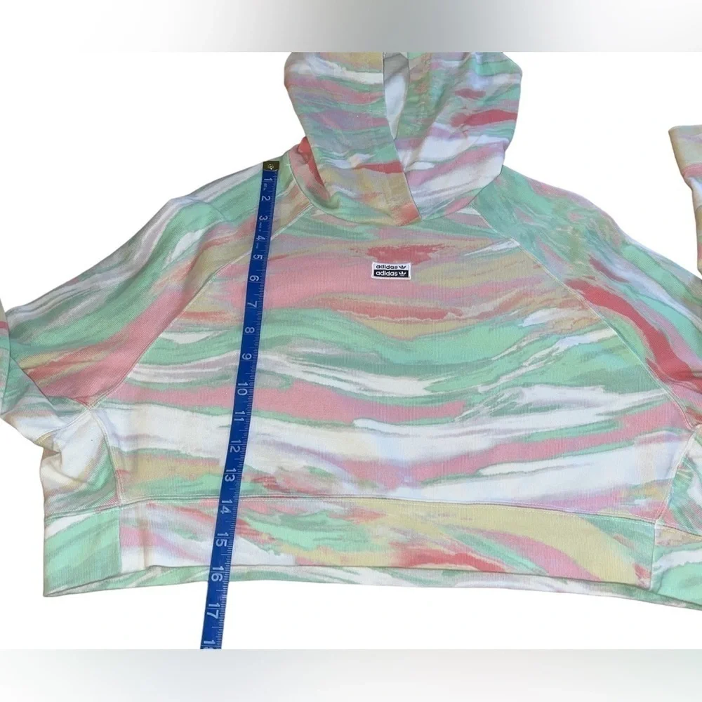 Adidas Pastel marble crop hoodie - Picture 8 of 8